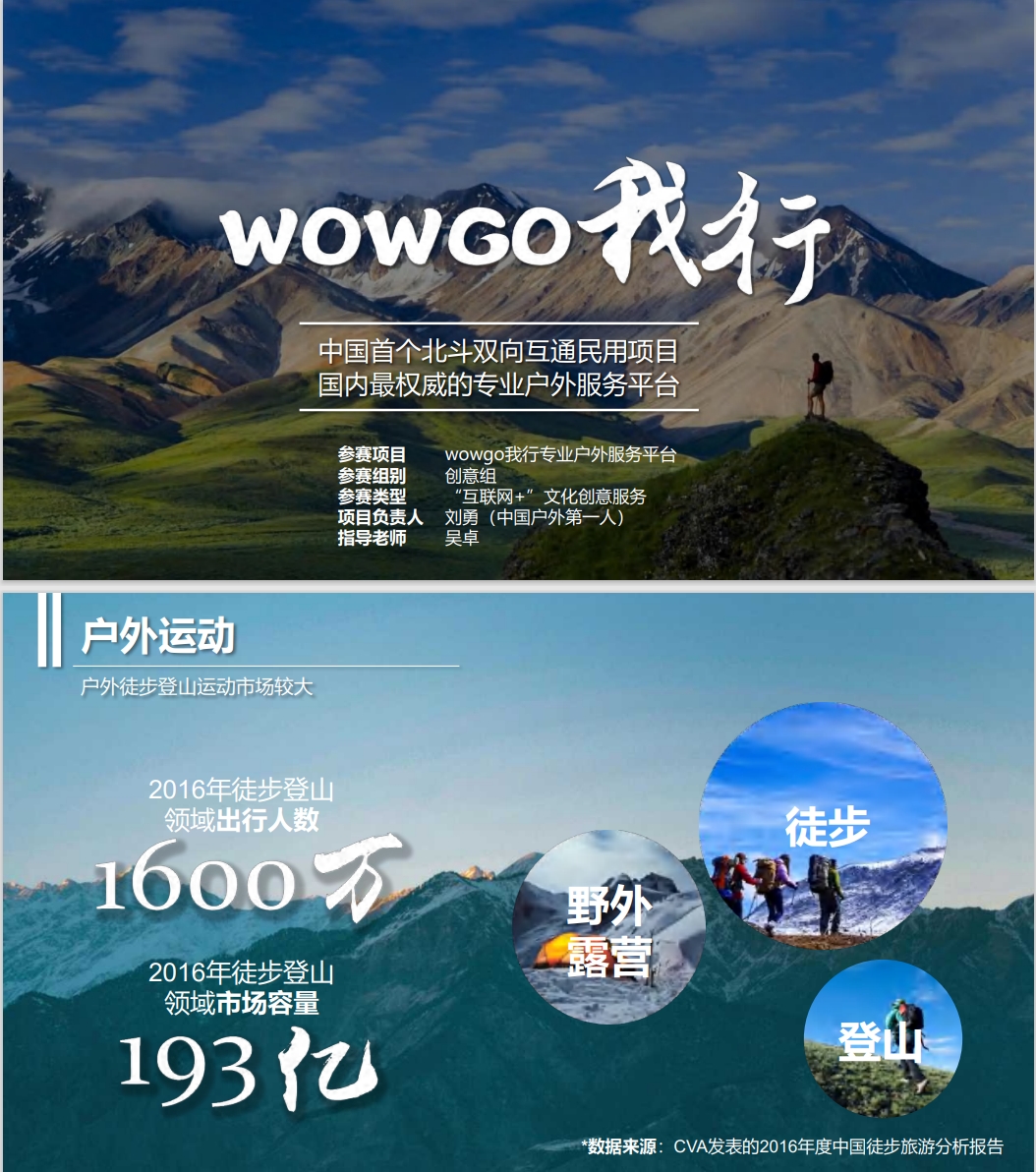 【国赛】wowgo我行专业户外服务平台